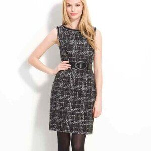 Trina Turk Black Wool‎ Blend Pencil Dress Window